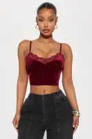 Bella Velvet Bralette Top