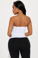 Bella Tube Top(White/Black,XS)
