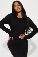 Always Dramatic Maxi Dress(Black,XS)