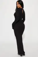 Always Dramatic Maxi Dress(Black,XS)