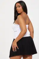 Bella Tube Top(White/Black,XS)