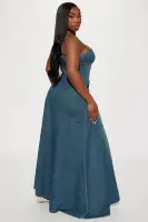 Allie Denim Maxi Dress(MEDIUM Wash,XS)