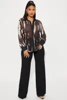 Bold Moves Mesh Shirt(Black/combo,XS)