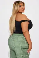 Blind Date One Shoulder Top(Black,XS)