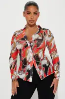 Can't Replace Me Mesh Button Down Shirt