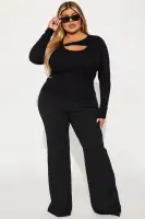 Brandy Cut Out Top(Black,S)