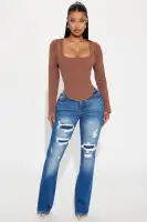 Bella 2 Piece Top(Brown,S)