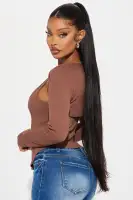 Bella 2 Piece Top(Brown,S)