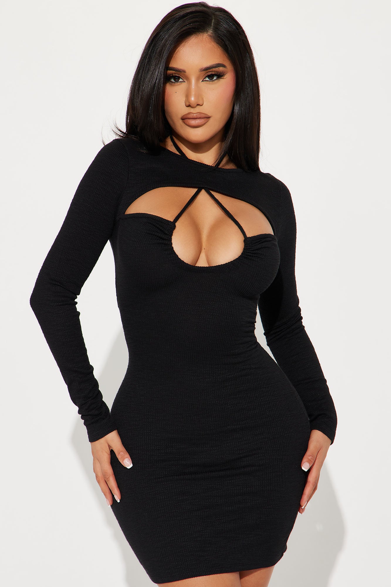 Zoey Textured Mini Dress