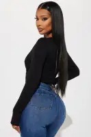 Bailey Long Sleeve Bodysuit(Black,S)