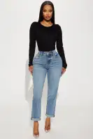 Brandi Long Sleeve Top(Black,S)