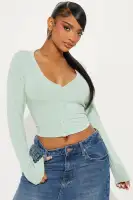 Camille Button Front Top