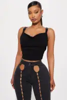 Block You Out Buckle Top