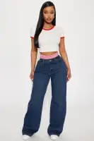 Bree Ringer Tee(Red/combo,S)
