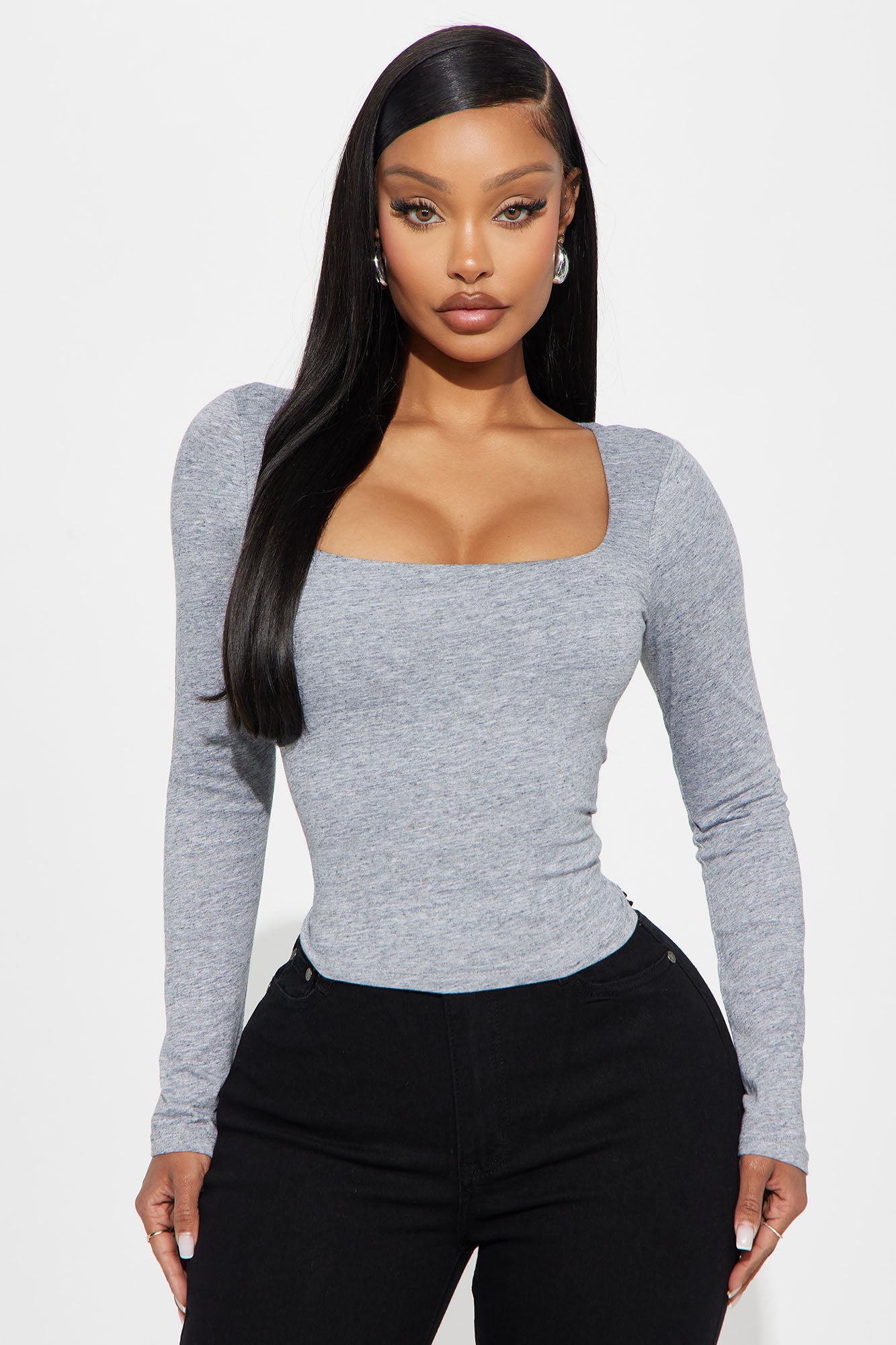 Adriana Double Lined Long Sleeve Top