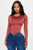 Brenda Double Lined Long Sleeve Top