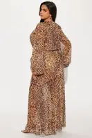 Allison Leopard Maxi Dress(Leopard,XS)