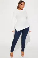 Celine Ribbed Top(Ivory,XS)