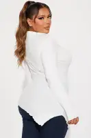 Celine Ribbed Top(Ivory,XS)