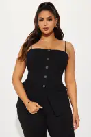 Board Meeting Vest Top(Black,XS)