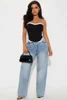 Cassie Corset Top(Black,S)