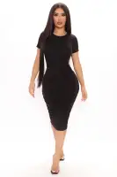 Allie Midi Dress(Black,XS)